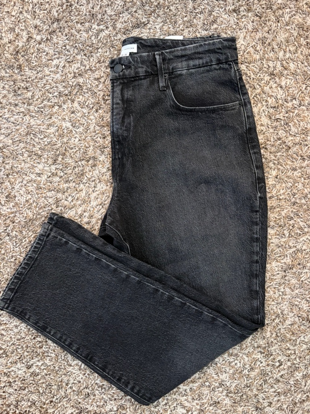 Good American Women's Black Straight-Leg Jeans